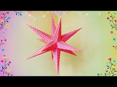 DIY How to make Star Lantern For Christmas & New Year Decoration ❄????