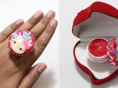 DIY Lip Gloss Ring!. DIY Lip Balm Ring. Lip Gloss Organizer