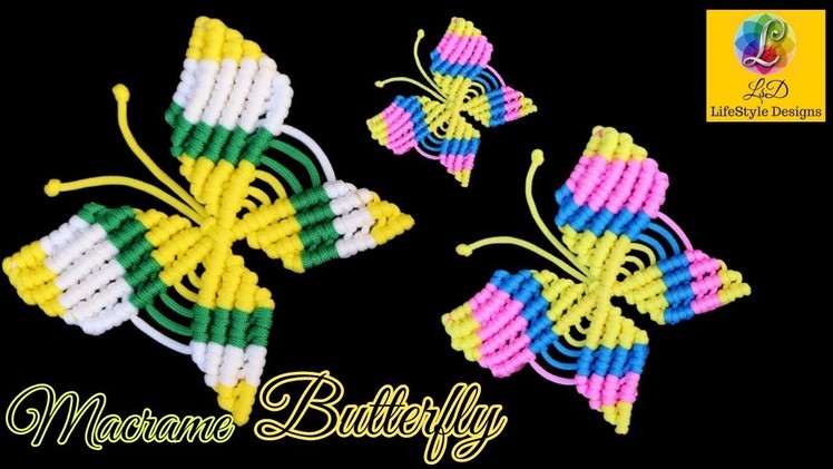 DIY Macrame Butterfly Wall Hanging | Wastage Macrame Butterfly Step By Step Tutorial