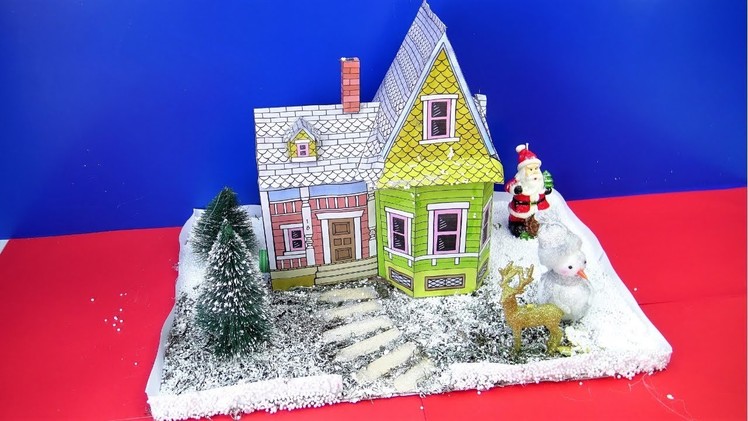 DIY Miniature Christmas House | Christmas decor