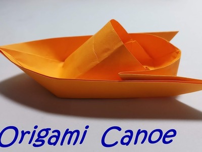 DIY Origami Canoe.Origami tutorial to make paper Canoe.Boat. Hướng dẫn gấp Canoe