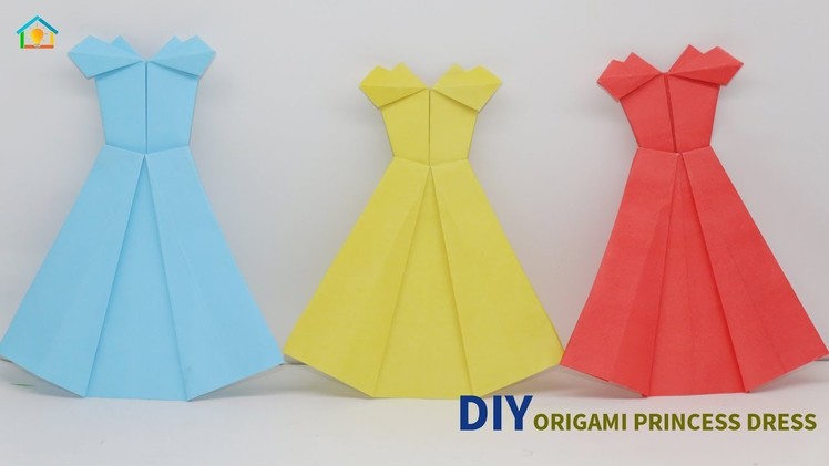 DIY Origami Princess Dress | How To Make Cute Origami Dresses Easily | Crafts Do It