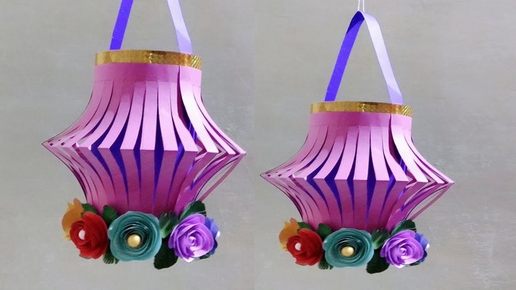 DIY : Paper Craft.Wall Hanging.How to Make Diwali Lantern.Decor Craft ideas.Creative Art