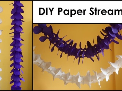 DIY Paper Decorations | Paper Streamers | Easy Paper Craft Ideas