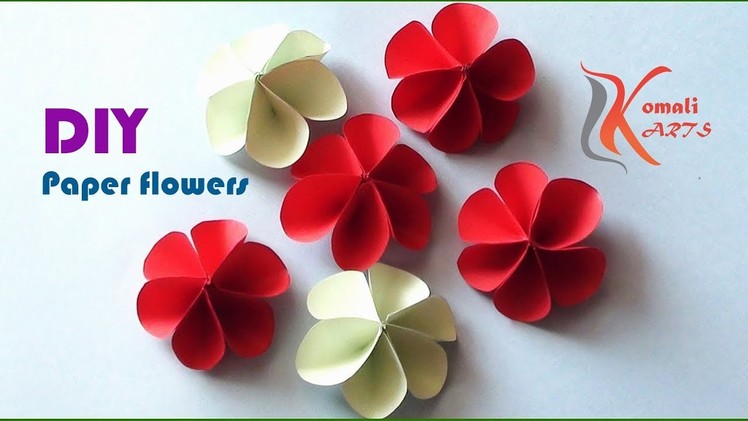 DIY Paper Flowers#Very Easy and Simple Paper Crafts#komali arts