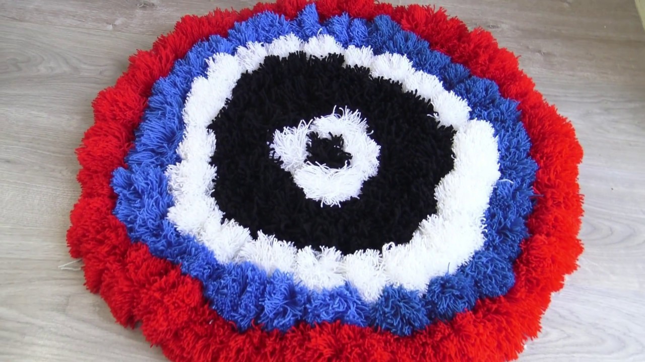 Diy Pom Pom Rug Best Out Of Waste Woolen Design