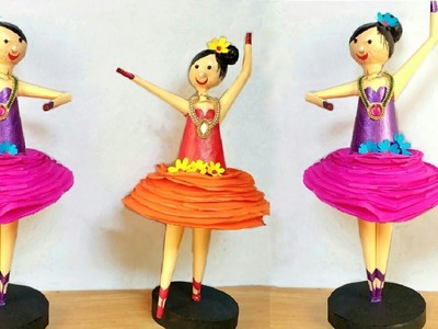 #Doll-5 | Dancing Doll From Paper | Paper Doll | DIY | Easy Paper Craft | By Punekar Sneha