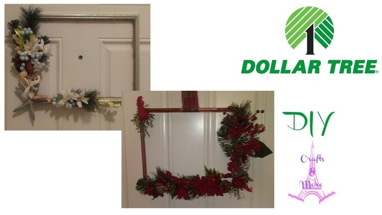 Dollar Tree DIY Frame Wreath