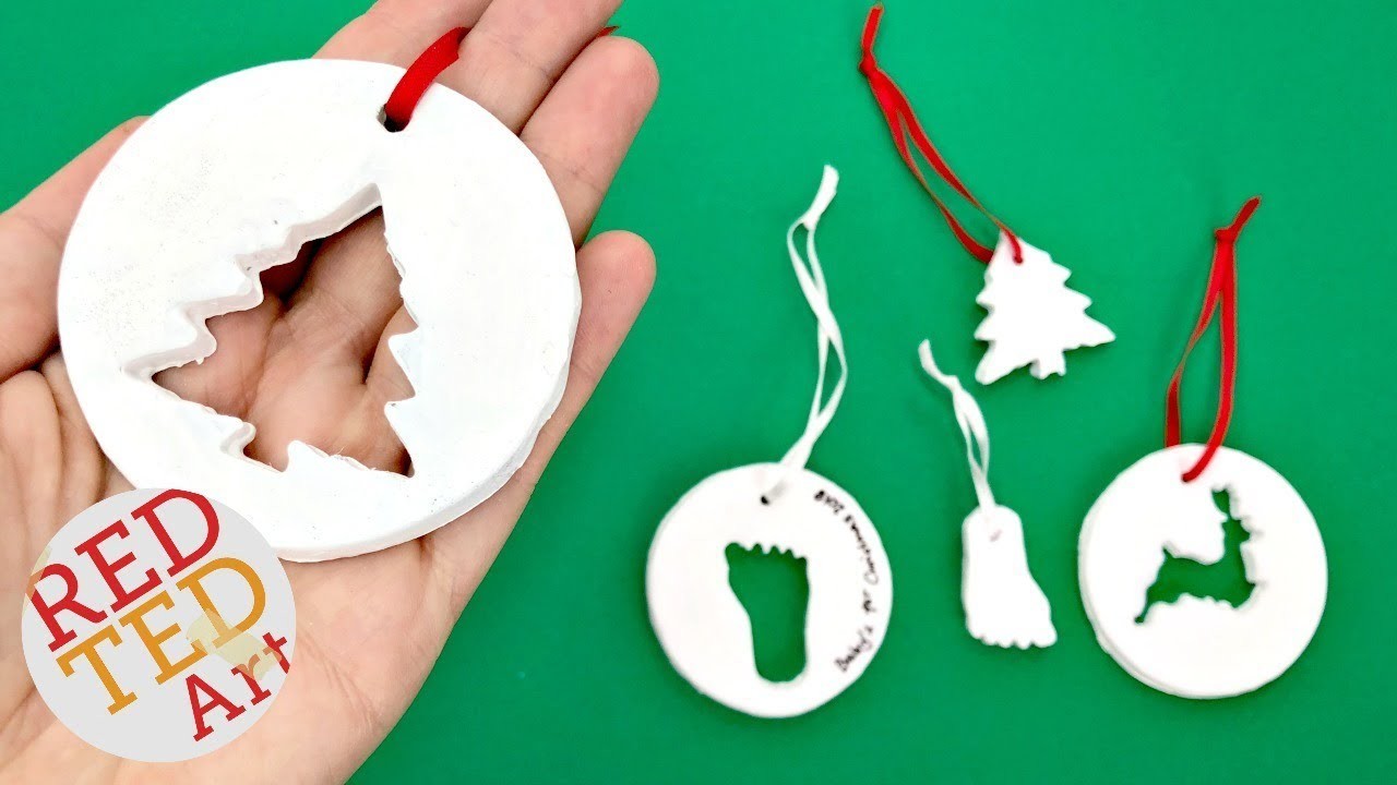Easy Clay Ornament DIY - Make Cookie Cutter Christmas Ornaments!