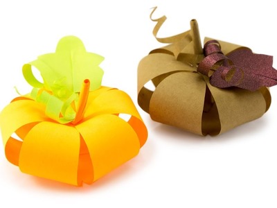 Easy DIY Paper Pumpkin Tutorial - Halloween - Paper Kawaii