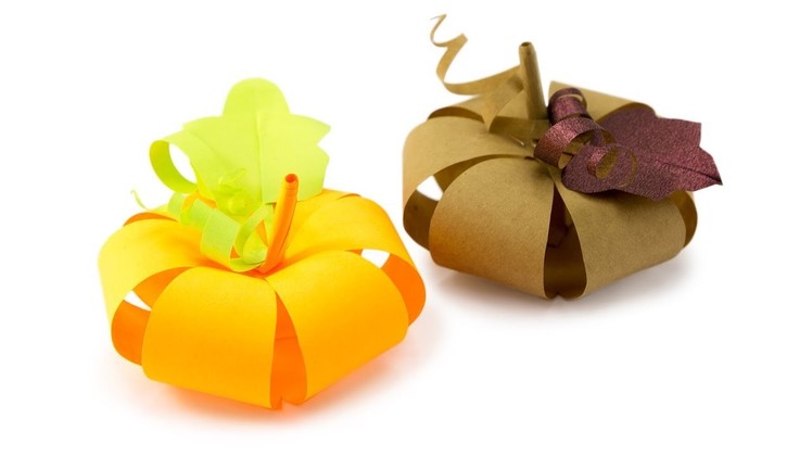 Easy DIY Paper Pumpkin Tutorial - Halloween - Paper Kawaii