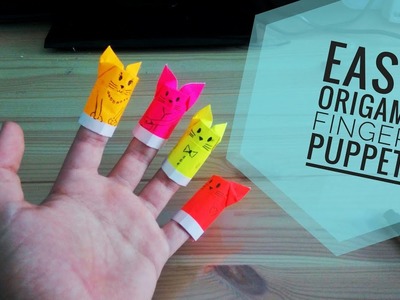 Easy Origami Finger Puppet Cat ????