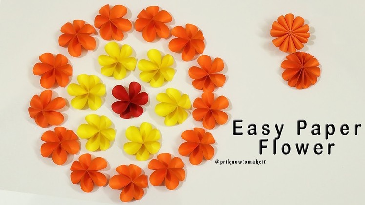 Easy paper flower | how to make paper flower | flower making | diy
