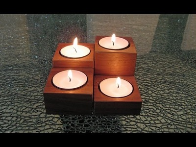Easy to make Candle Holder Set - Woodworking