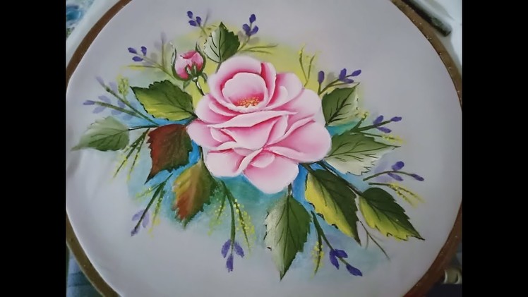 Fabric painting foral techniques.Fabric painting on clothes easy.fabric painting for beginners