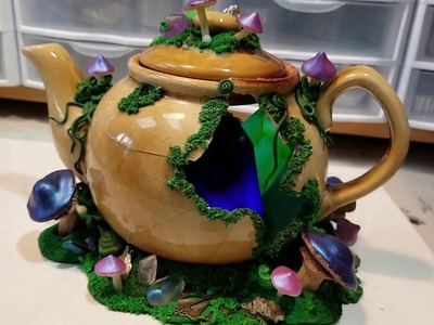Fairy house tea pot