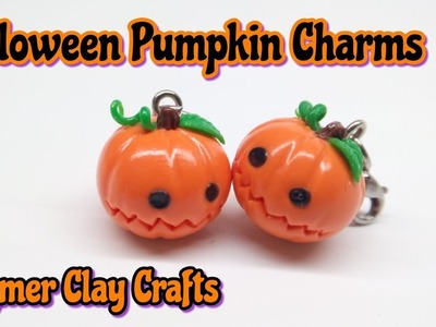 Halloween Pumpkin Charm : Polymer Clay Tutorial : Easy DIY : Kawaii Pumpkin Charm by Andisa Charms