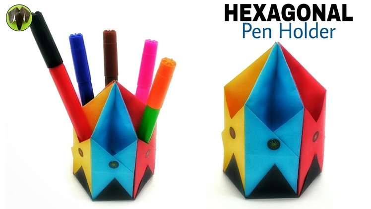 Hexagonal Pen Holder - DIY Tutorial by Paper Folds - 930