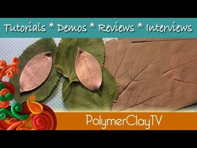 How to create a nature leaves texture sheet with polymer clay