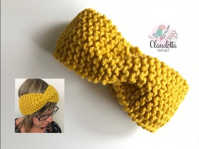 How to Knit HEADBAND WITH TWIST. Beginner