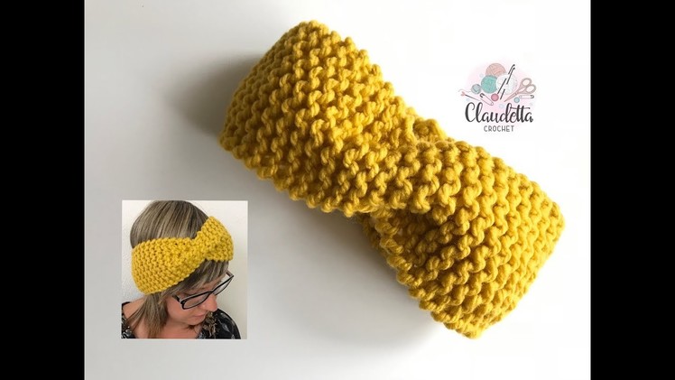How to Knit HEADBAND WITH TWIST. Beginner