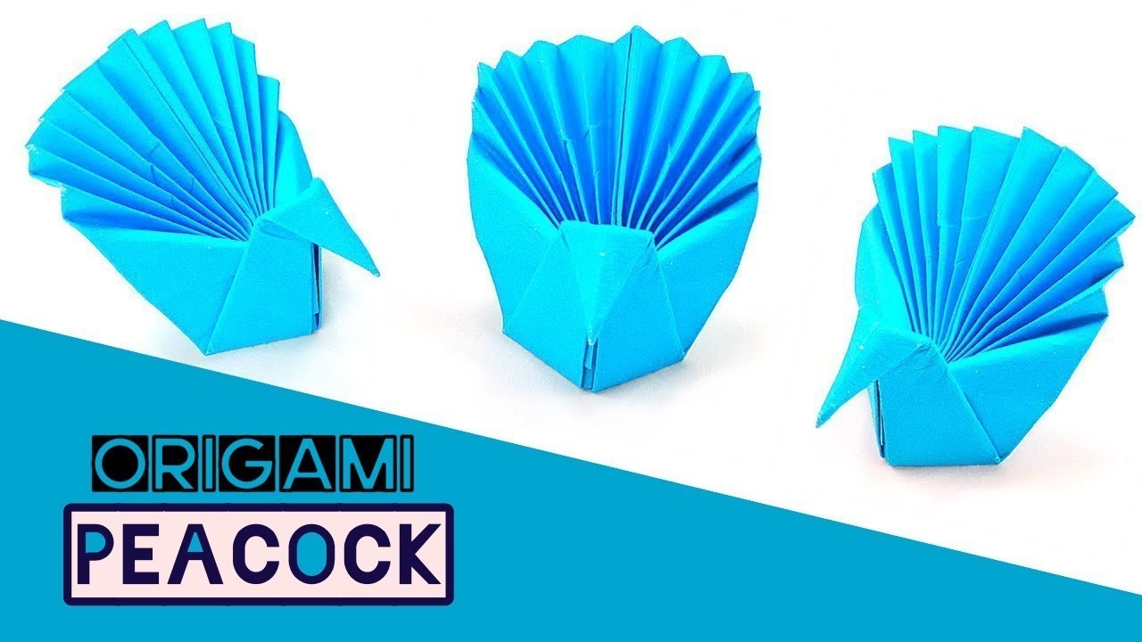 How to Make 3D Origami Peacock, Easy Origami Peacock ...