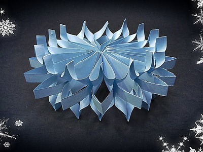 How to make 3D paper snowflakes ❄ Snowflakes with paper ❄ DIY Christmas Decor