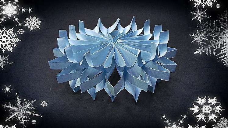 How to make 3D paper snowflakes ❄ Snowflakes with paper ❄ DIY Christmas Decor