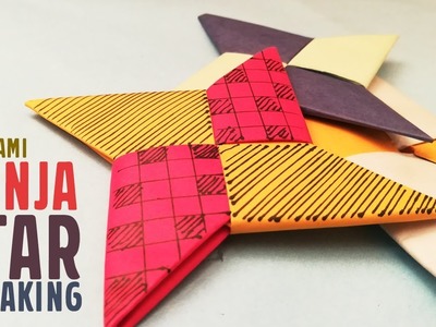 How To Make a AMAZING Paper Ninja Star | Origami paper Ninja Star tutorial | Craftsbox