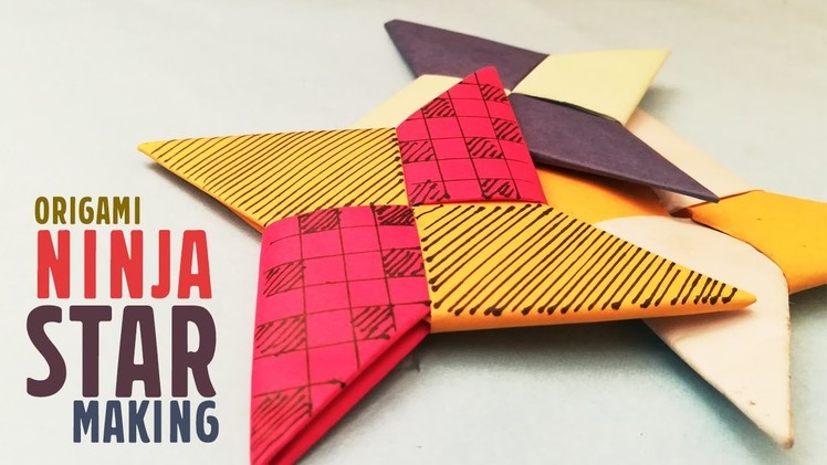 How To Make a AMAZING Paper Ninja Star | Origami paper Ninja Star tutorial | Craftsbox