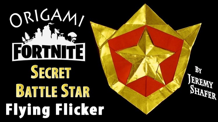 How to make a Fortnite Battle Star -- Origami