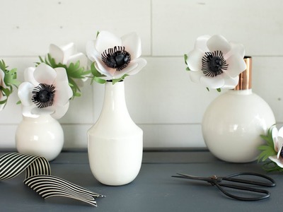 How to Make a Paper Anemone from Frosted Paper