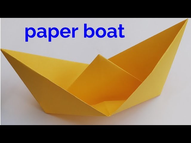 How to make a paper boat,origami paper boat tutorial,school  craft ideas,paper art