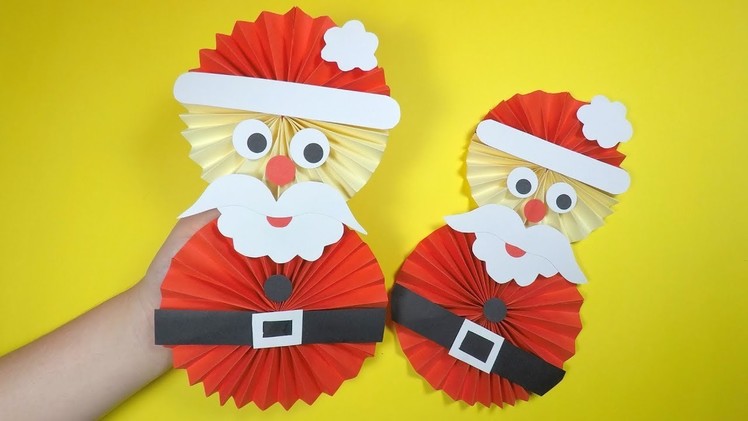 How to Make a Paper Santa | Christmas Craft for Kids