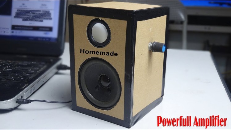 How to make a Simple Amplifier from Cardboard at home