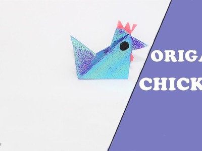 How to Make a Simple Paper Chicken | hen | Easy Tutorials | origami paper craft