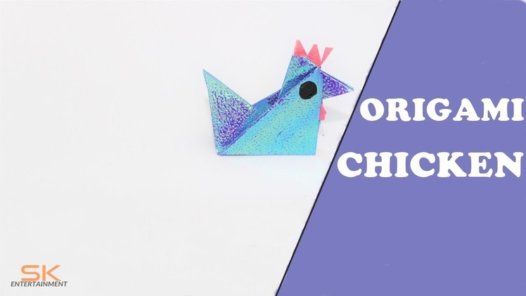 How to Make a Simple Paper Chicken | hen | Easy Tutorials | origami paper craft