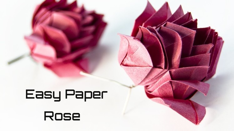 How to Make an Easy Paper Rose | Paper Flowers