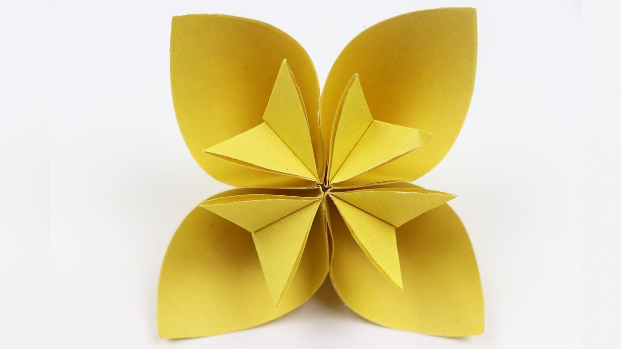 How to Make an Origami Kusudama Flower - Easy Origami Paper Flowers ...
