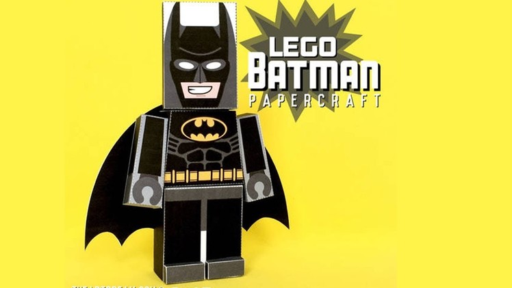How To Make Batman Lego Papercraft | papercraft 99