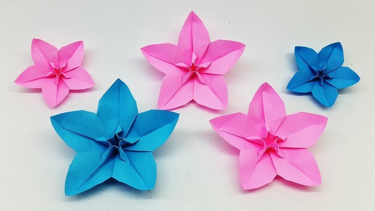 How to Make Easy Origami Flower - Make Paper Flowers - Diy Craft Ideas