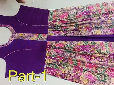 How to make long kurti designs cutting and stitching - Part 1