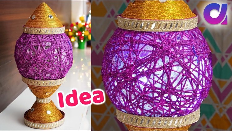 How to make Newspaper lamp | diy | Best out of waste | Artkala
