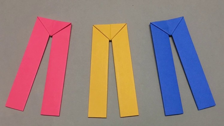 How to Make Origami Pants - Easy Paper Crafts
