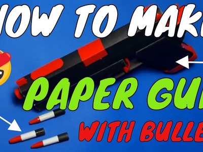 HOW TO MAKE PAPER GUN WITH PAPER BULLETS || PAPER WEAPON (TOY GUN)