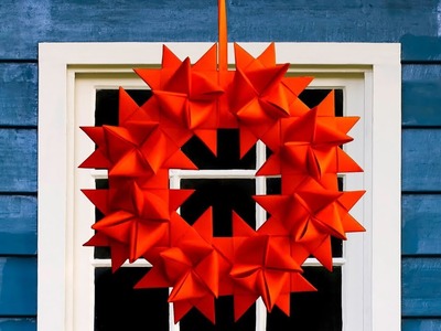 How to Make Traditional German Christmas Paper Star by Easy Steps - DIY simple paper craft