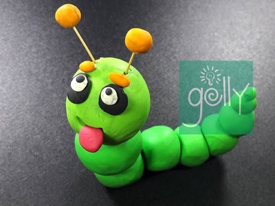 Making Cute Caterpillar with polymer clay | clay competition caterpillar | clay caterpillar | making