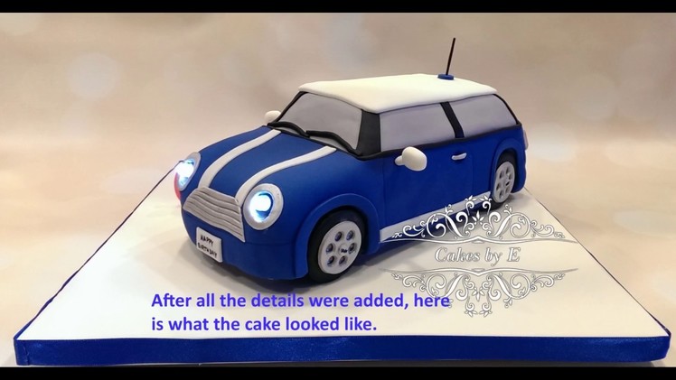Mini Cooper Car cake tutorial