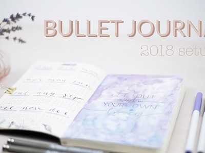 My 2018 Bullet Journal setup - plan with me