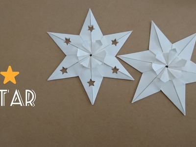 Origami 6-point Star.Snowflake for Christmas 折纸六角星(1)